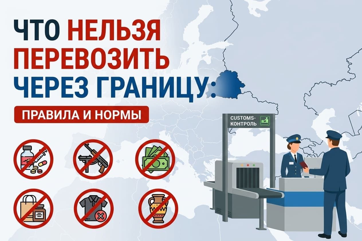 Что нельзя перевозить через границу: правила и нормы