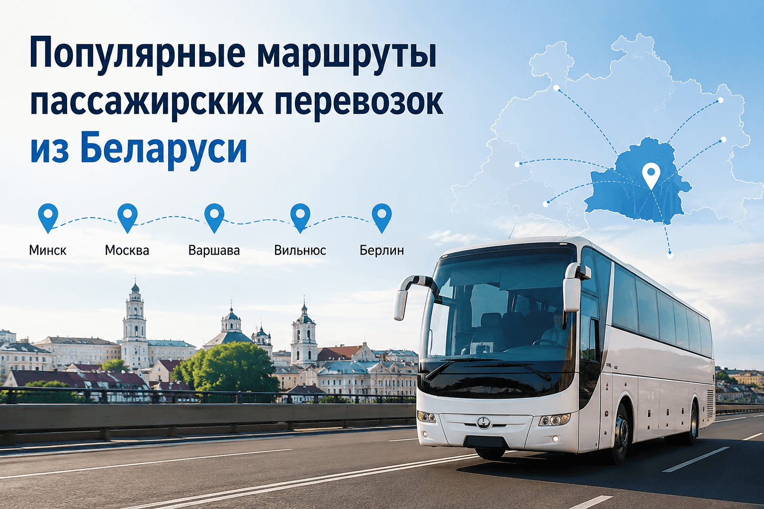 Популярные маршруты пассажирских перевозок из Беларуси