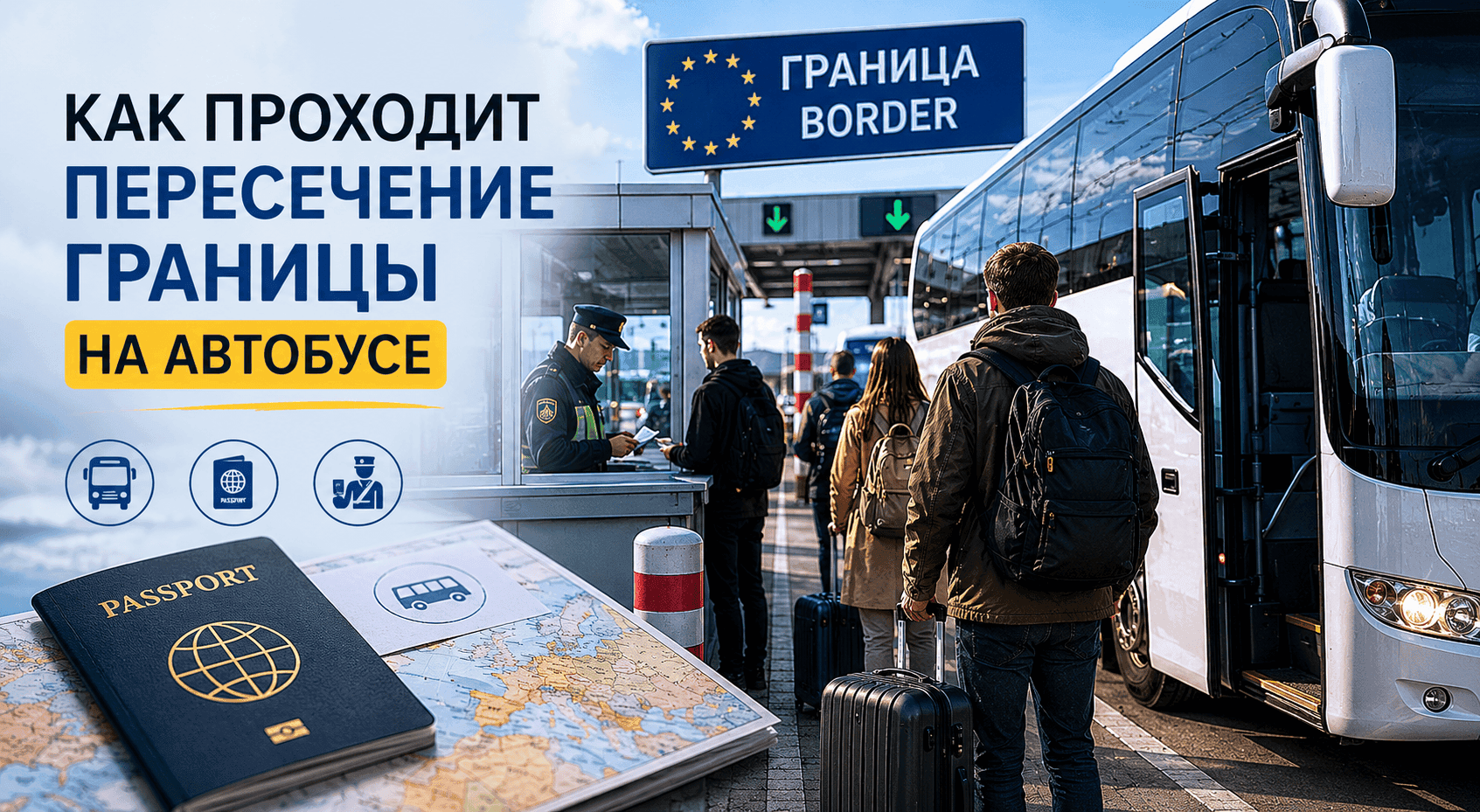 Как проходит пересечение границы на автобусе